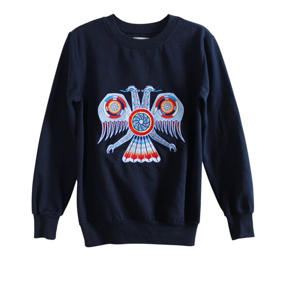 Pineda Covalin Embroidered Double-headed Eagle Sweatshirt - Picture 1 of 15